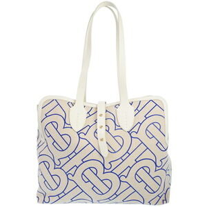 Burberry Monogram Canvas Tote Bag